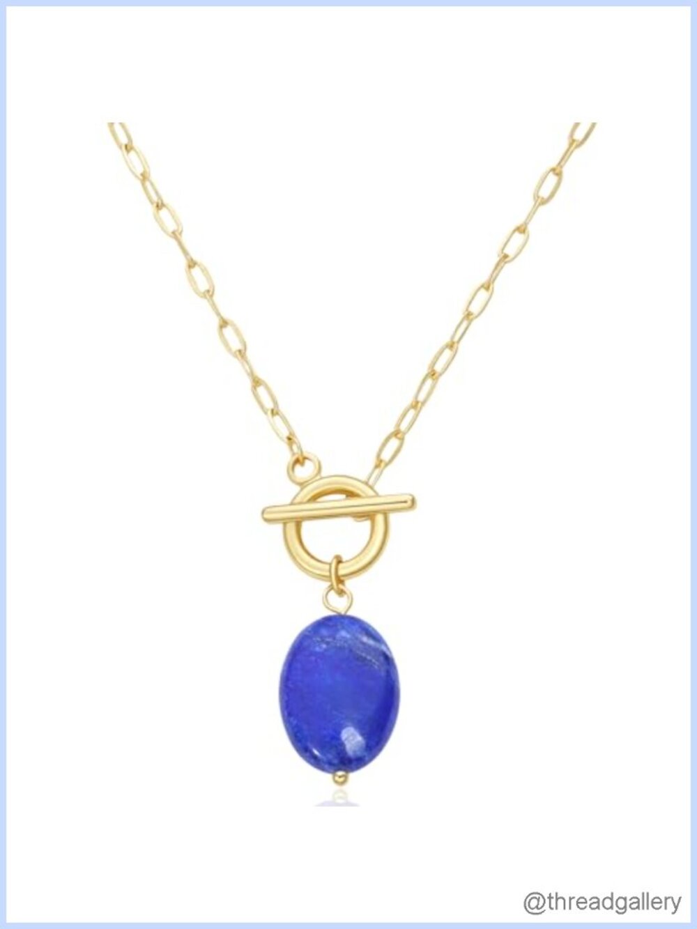 Baroque Pearl Pendant Necklace 14K Gold Silver Plated Toggle Clasp